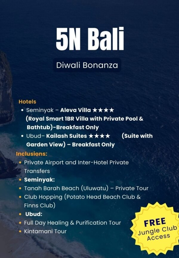 5N Bali Diwali Special - Without Flights